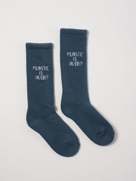 CALCETINES PLASTIC IS OVER BLUE