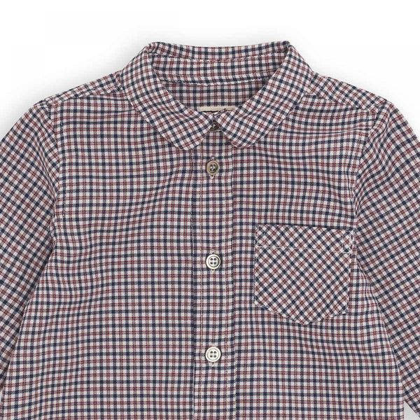 CAMISA CUADRITOS CON BOLSILLO BB