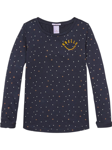 CAMISETA MANGA LARGA CON PEQUEÑO PRINT