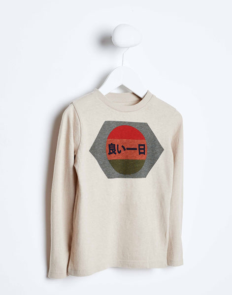 CAMISETA MANGA LARGA LOGO ORIENTAL