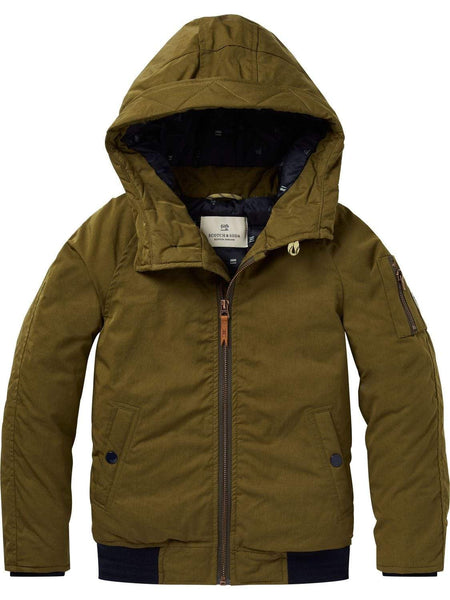 CAZADORA CORTA CON CAPUCHA