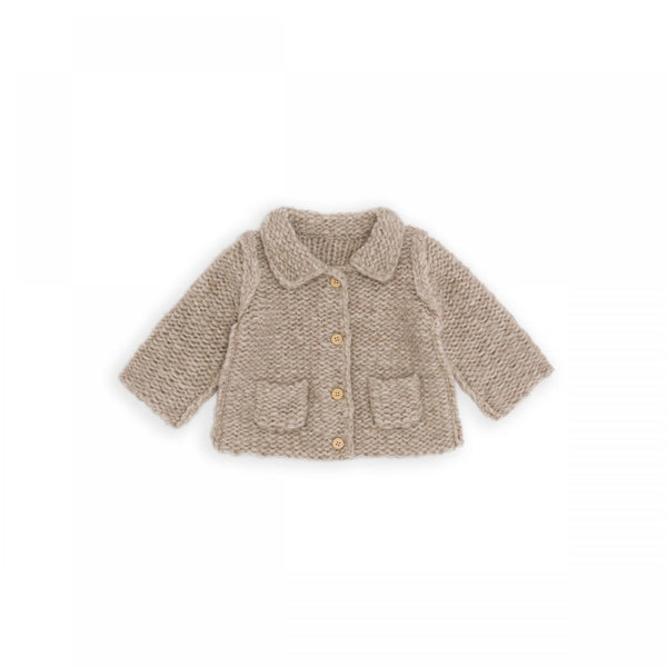 CHAQUETON PUNTO MOUSSE BEIGE