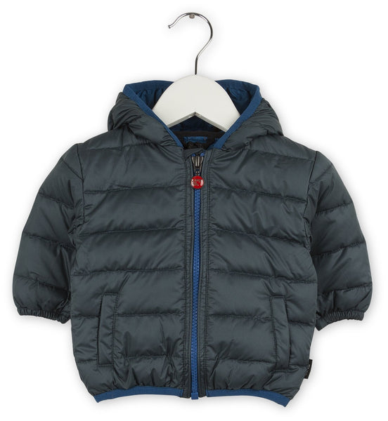 PLUMIFERO CON CAPUCHA STEEL GREEN