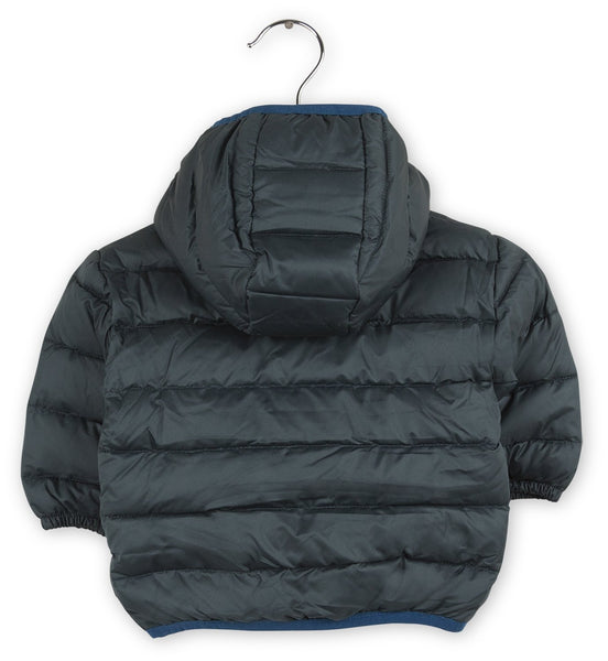 PLUMIFERO CON CAPUCHA STEEL GREEN