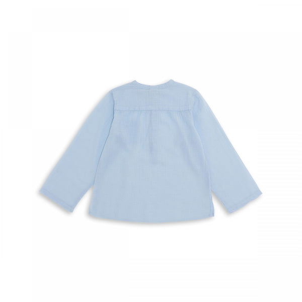 CAMISA CUELLO MAO CELESTE BOY